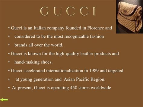 gucci mission statement